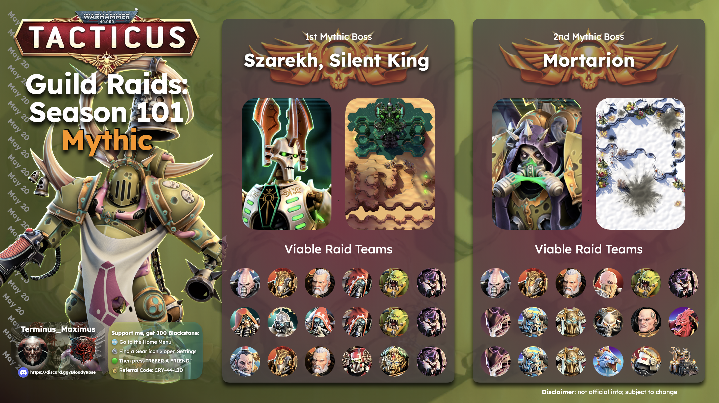 Season 101 Guild Raid archive preview